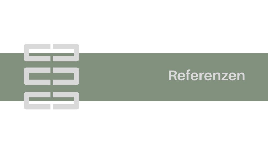 Das Titelbild zeigt das Logo von Hirnich + Peter und verweist auf die Kundenreferenzen.