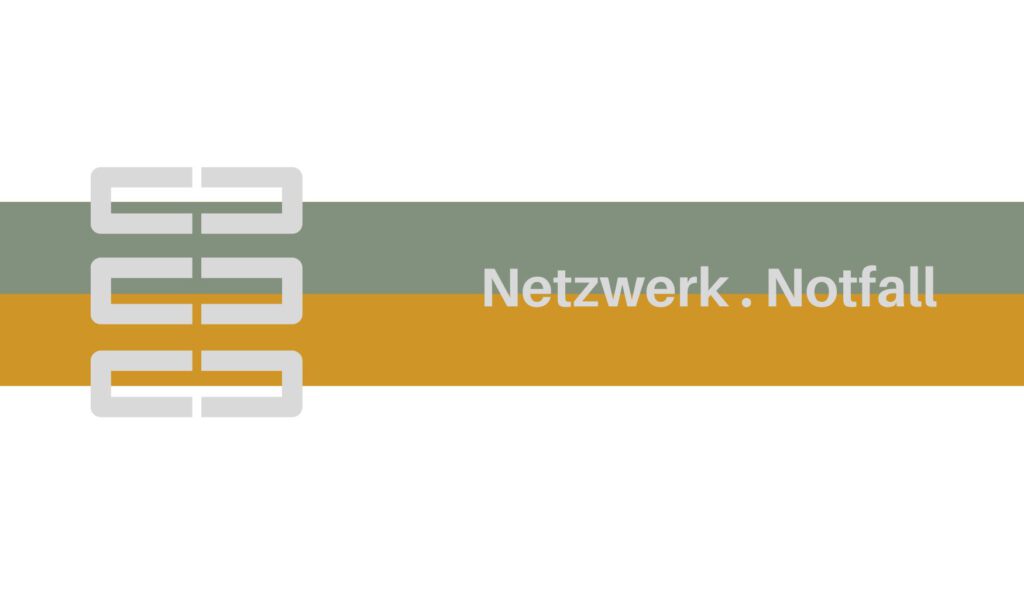 Das Titelbild zeigt das Logo von Hirnich + Peter und verweist auf das Netzwerk und Augsburger Notfallrufnummern.