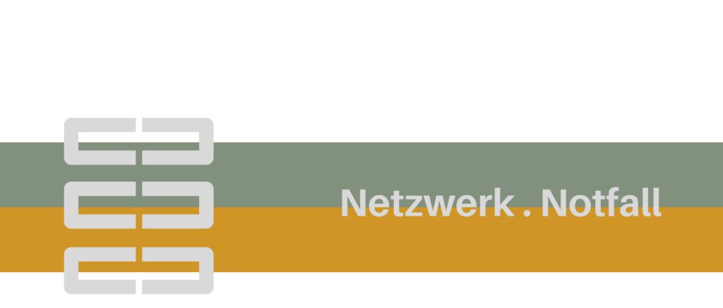 Das Titelbild zeigt das Logo von Hirnich + Peter und verweist auf das Netzwerk und Augsburger Notfallrufnummern.