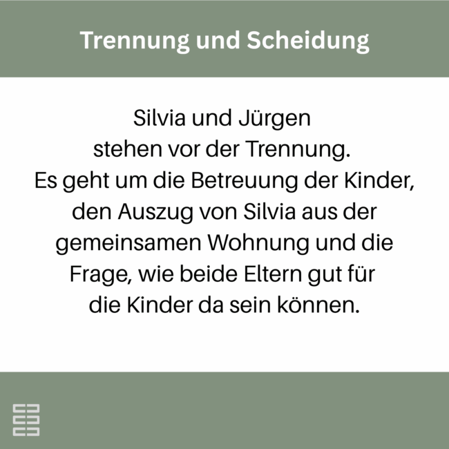 Hirnich + Peter Mediationsbeispiel_1 Familienmediatoren Sören Peter und Jasmin Hirnich berichten über Beispiele zur Mediationen in Familien.