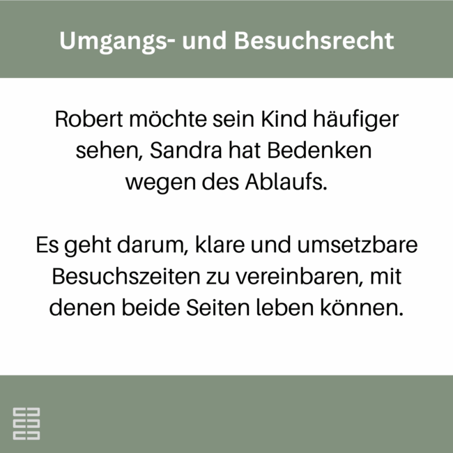 Hirnich + Peter Mediationsbeispiel_4 Familienmediatoren Sören Peter und Jasmin Hirnich berichten über Beispiele zur Mediationen in Familien.