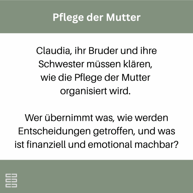 Hirnich + Peter Mediationsbeispiel_9 Familienmediatoren Sören Peter und Jasmin Hirnich berichten über Beispiele zur Mediationen in Familien.
